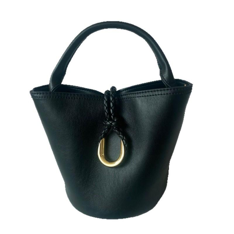 Stylish Vintage Bucket Bag Women PU Leather Crossbody Handbag Small Size Streetwear Chic Multiple Colors