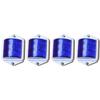 APSMOTIV 4Pc Trailer Rv Marker Led Light Clearance Blue 2x2 Inch Led Bubble 12V Rectangular Lights For Boat Trailer Rv Trucks Bus Universal Marker