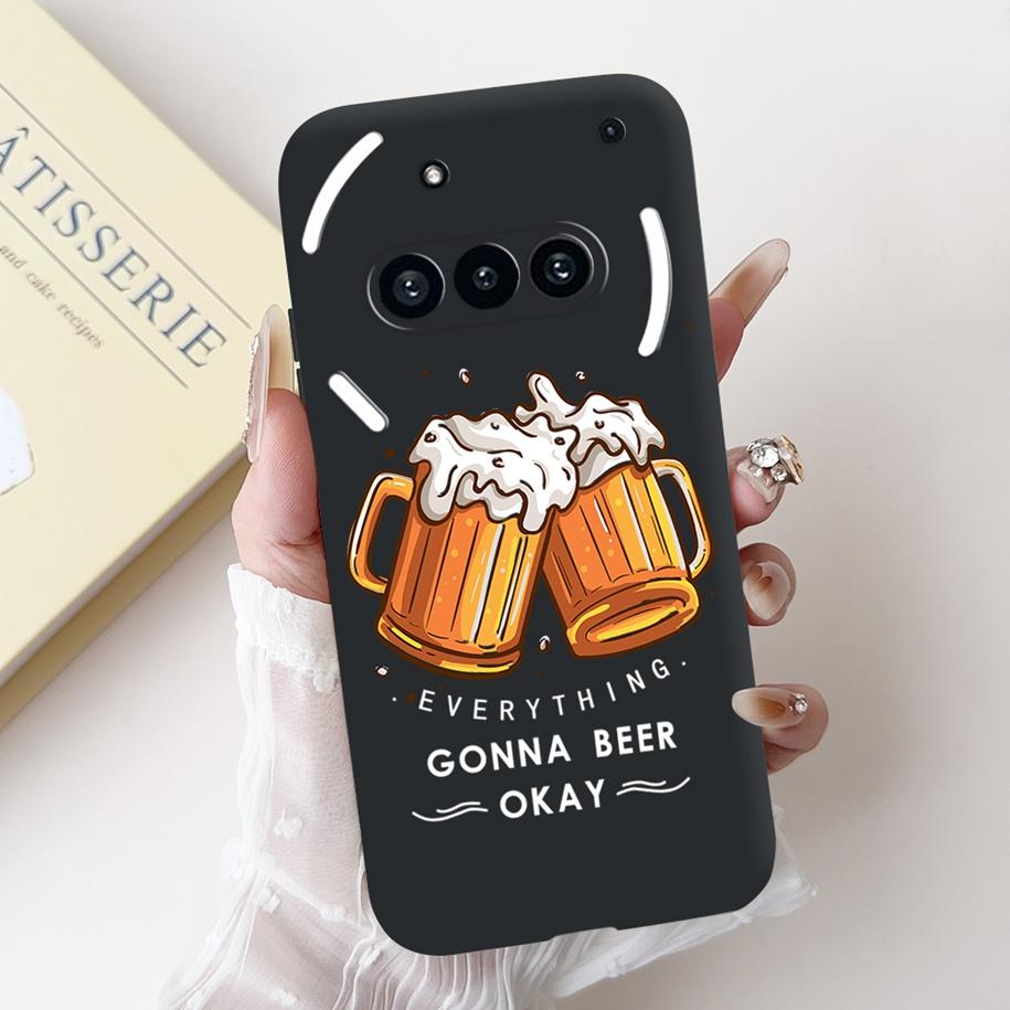 For Nothing Phone 3A A059 Case Cute Cartoon Panda Astronaut Soft Silicone Matte Black Cover For Nothing Phone3a Pro A059P Fundas