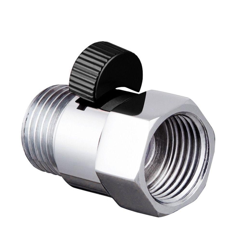 Brass Shower Flow Control Valve Female Male G1/2 Shower Head Shut Off Valve Quick-opening Diverter Valve Handheld Shower Head