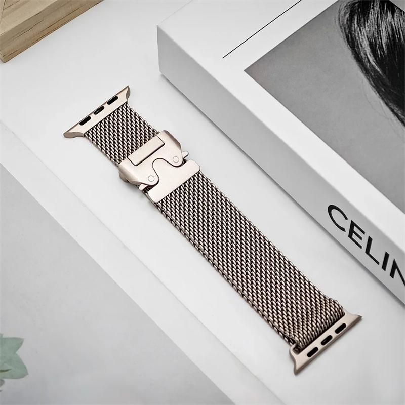 Titanium Strap for Apple Watch Band 46mm 49mm 45mm 42mm iWatch 44mm 41mm 40mm 38mm Loop Correa Bracelet Series Ultra 10 9 8 7 6 5 SE 4