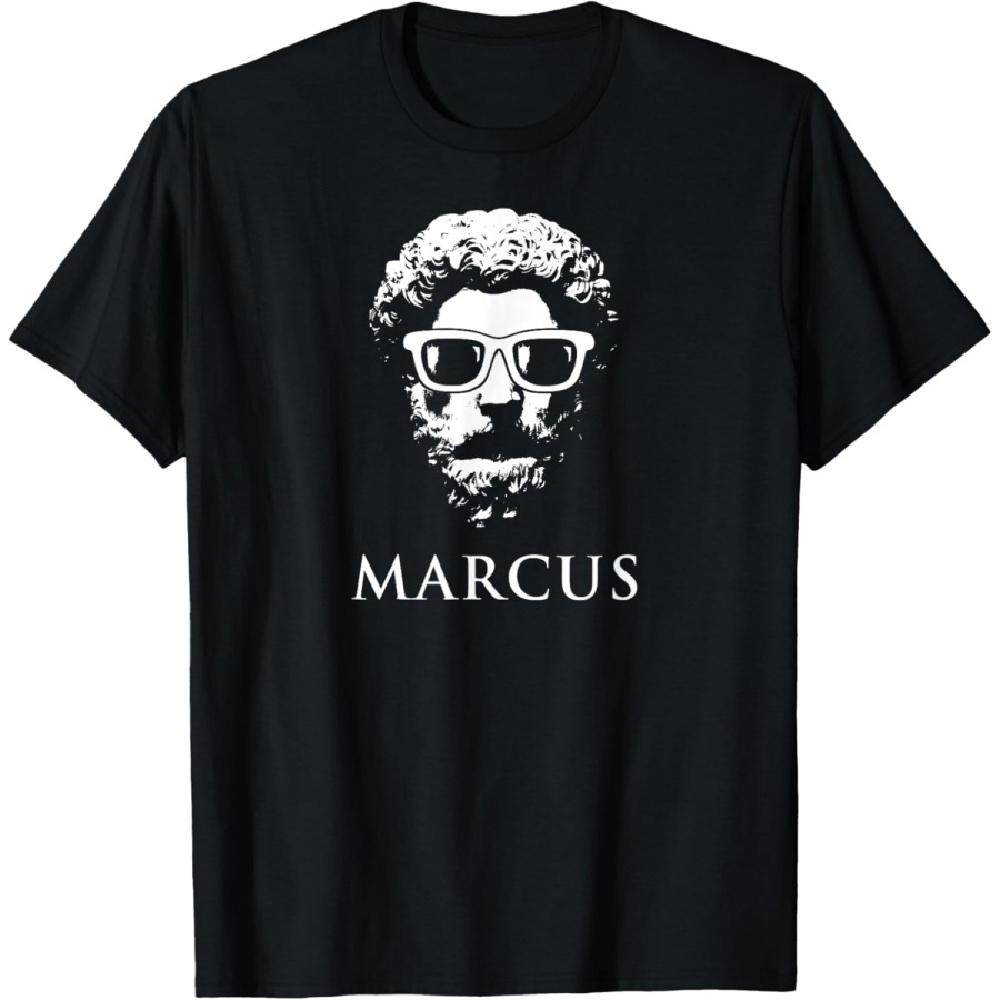 Cool Marcus Aurelius Stoic with Sunglasses T-Shirt