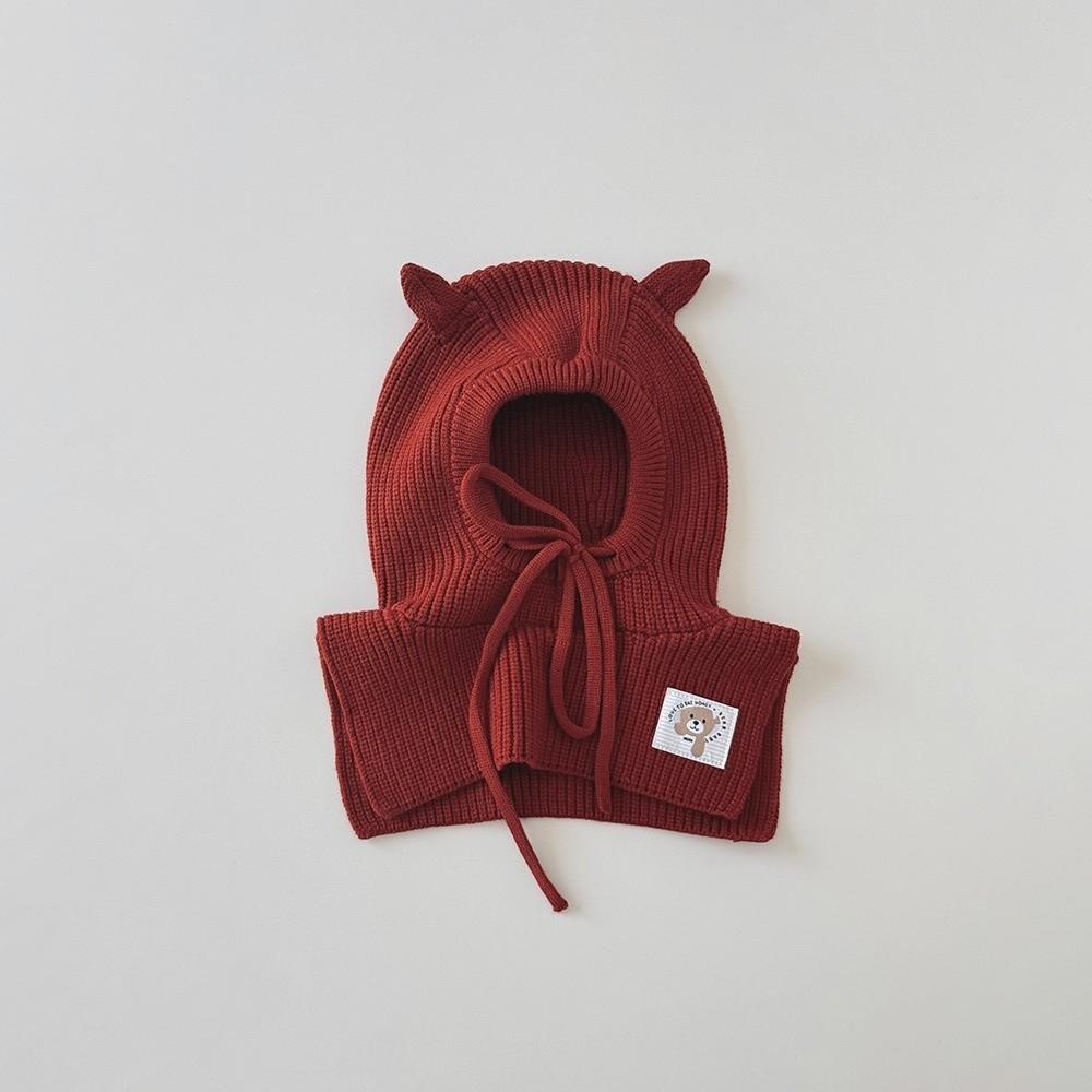 Cute Ear Children's Scarf Integrated Hat Ear Protection Kids Balaclava Caps Children's Hat Winter