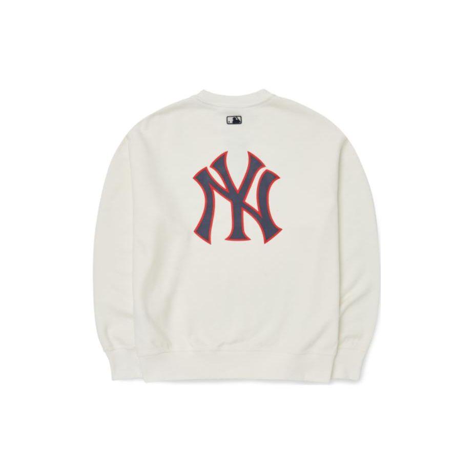MLB Fw22 Logo Print Crewneck Pullover Long Sleeve Vintage Sports Sweatshirt Unisex Sweatshirt Off-White 3AMTB0626-50IVS