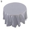 Plastic Waterproof Large Wedding Party Disposable Circular Table Cloth Cover