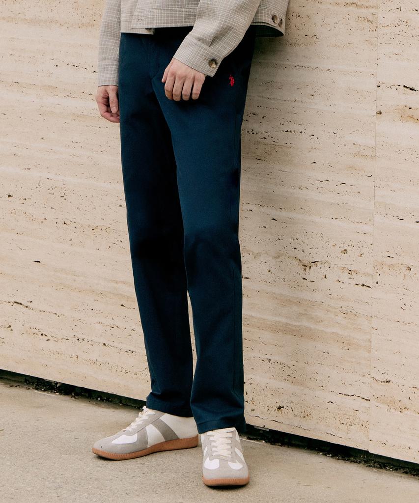 USPOLOASSN Lightly Brushed Chino Pants_Dark Navy