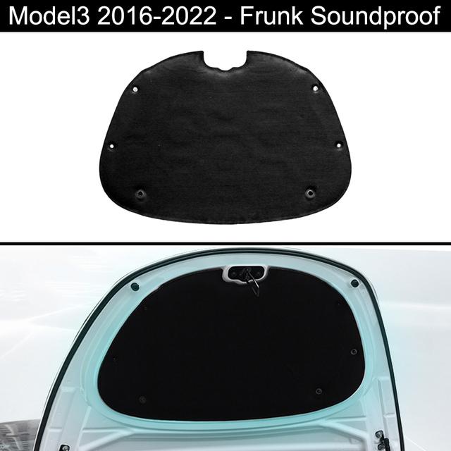 For Tesla Model 3 2017-2023 Front Trunk Lid Sound Insulation Cotton Interior Hood Frunk/Trunk Soundproof Dustproof Cotton Mat