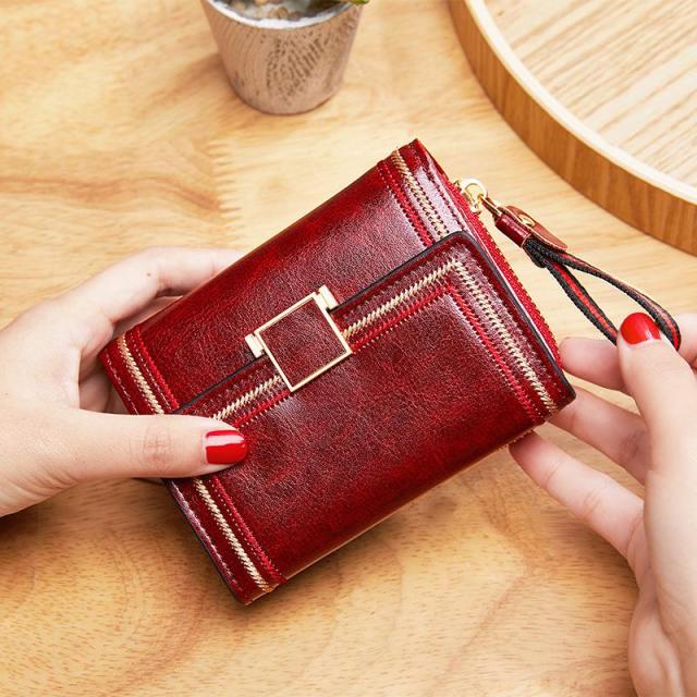 Women Wallet Coin Pocket 2025 Hasp Zipper Small Purse Cards Holders Luxury Brand Coin Purse Designer Purse Portfel Damski