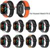 Correa de Cuero con Hebilla Plegable Magnética para Huawei Watch Fit 3 para HUAWEI Fit3 Pulsera Deportiva Correa de Reloj