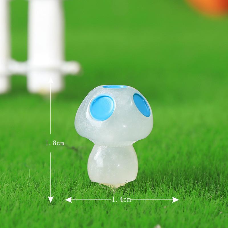Micro Resin Landscape Noctilucent Cartoon Mushroom Gardening Decoration Home