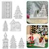 Silikonformen in Hausform, Kerzenhalterform, handgefertigte Gussformen, DIY-Seifenformen, Baumformen für Weihnachtsdekorationen