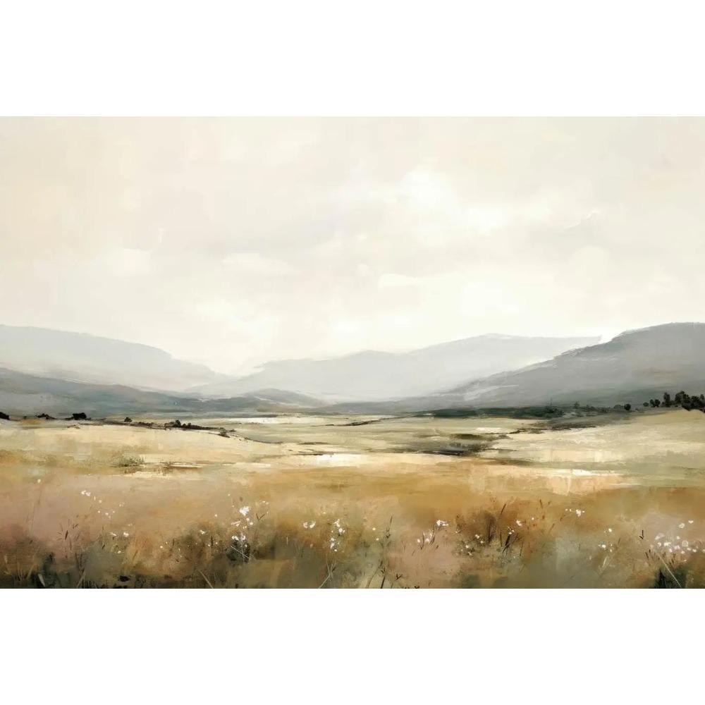 Poster d'Arte Paesaggio Nuvole Vintage Cielo Malinconico Piante Foresta Stampe Moderne Pittura su Tela Quadri da Parete Arredamento Soggiorno Casa