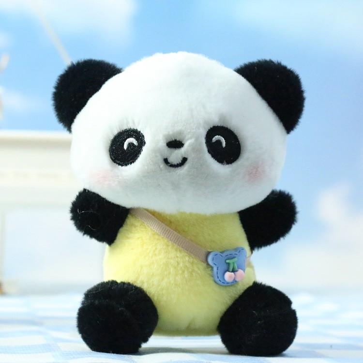 Charming Plush Panda Doll Keychain Cute Animal Pendant For Bags And Accessories