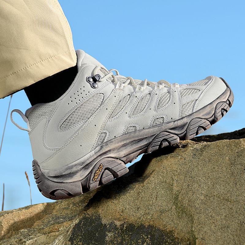 High-top Boots Women Anti-slip Flat Soft Wear-resistant Outdoor Hiking Shoes Men Breathable Comfortable Casual Sports Shoes Men