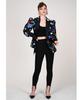 Greedilous Multi-Shape Print Power Shoulder Jacket