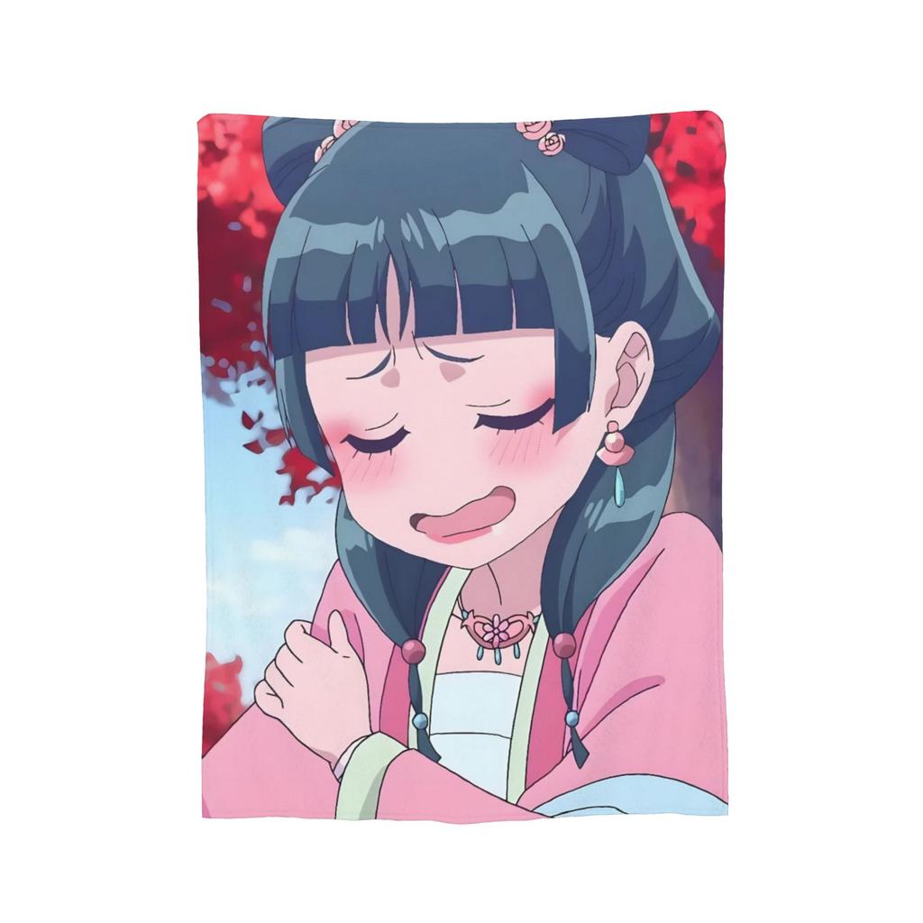 The Apothecary Diaries Anime Maomao Blanket Velvet Autumn/Winter Thin Throw Blankets for Bed Travel Bedding Throws