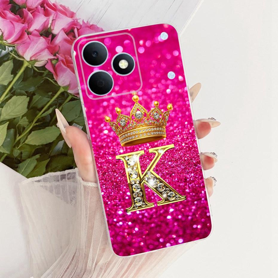 2026 Fashion Letter Phone Case For Realme Note 80 RMX5388 Clear TPU Back Cover For Realme Note80 4G Soft Silicone Cases