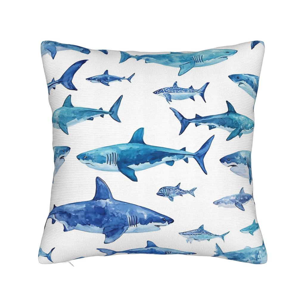 Pillow Case Graphic Sharks Comfy Pillow Cover For Office Car Home Decor Vintage Pillowcases
