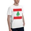 Flag of Lebanon Men TShirt Plus Size T Shirts Mens Crew Neck Cotton Tees Short Summer Male