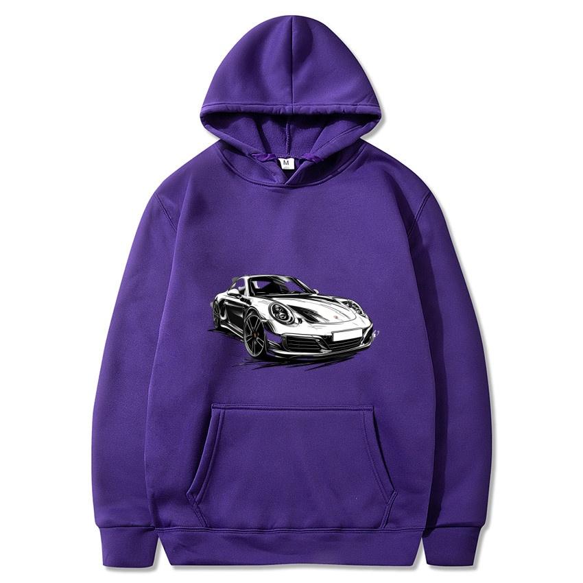 Sports Cars, Luxury Cars, Printed Autumn and Winter Hoodies, Men's and Women's Long Sleeved Streetwear, Hip-hop Warm Hoodies