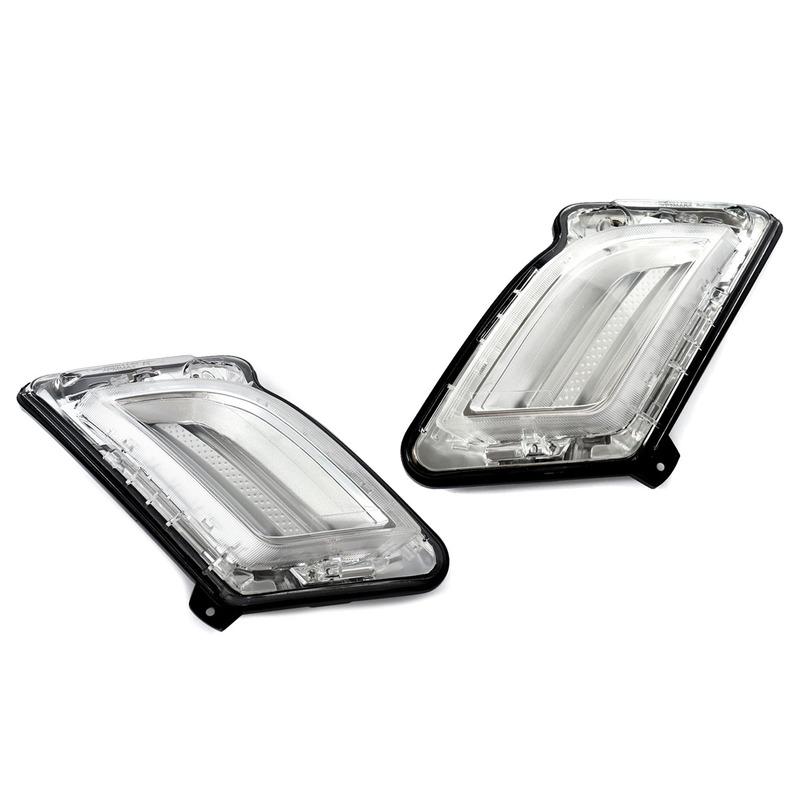 For Volvo S60 V60 2011 2012 2013 DRL Daytime Running Lights LED Cold White Parking Light Front  Indicator Lamp 31278558 31278557