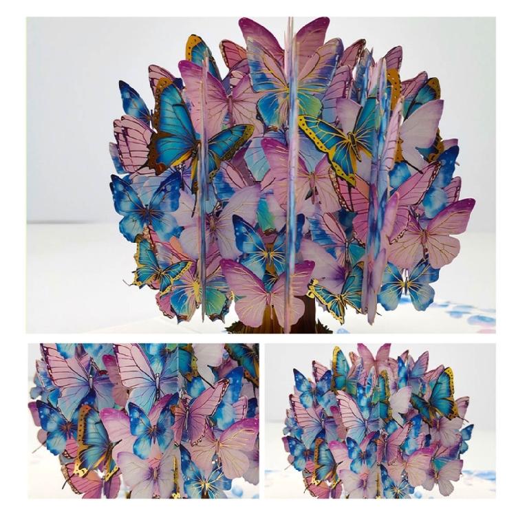 Beautiful Handcrafted 3D Popup Card Feature Elegant Butterfly Design On Premium Paper Birthday Greeting Card