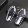 Nouveau Housse de Clé de Voiture Transparente Souple en TPU pour BYD Atto 3 Han EV Dolphin Télécommande à 4 Boutons Housse de Protection Accessoires Auto