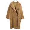 Made In Italy Wool Blend Long Sleeve Coat 42 Brown Men's Used