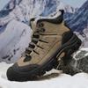 Cizme de drumeție pentru bărbați de iarnă, pantofi sport de pluș, pantofi casual