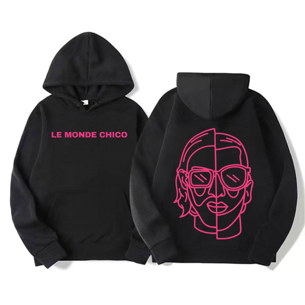 Le Monde Chico Pnl Album Francia Rapper Grafikus Kapucnis Pulóverek Férfi Női Harajuku Hip Hop Punk Pulóverek Kiváló Minőségű Polár Pulóverek