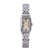 LCREA Solar Made In Japan Stainless Steel Women's Watch, (Rectangle/Silver, Bracelet/LC2002-SS5L)
