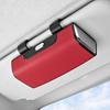 Car Storage Box for Sun Visor Shockproof Protective Eyeglasses Case with Soft Velvet Lining Magnetic Lock Large Capacity Organizer for Cards Keys