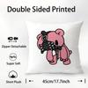 Cartoon G-Gloomy Bear Pillow Case Plush Fabric Soft Double Sided Print Sofa Cushion Cover Throw Pillow Covers
