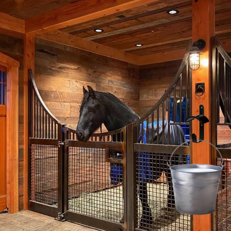 Horse Bridle Rack Hook Heavy Duty Wall Mounted Horse Tacks Hanger Iron Hook For Stable Organization And Equipment Storage