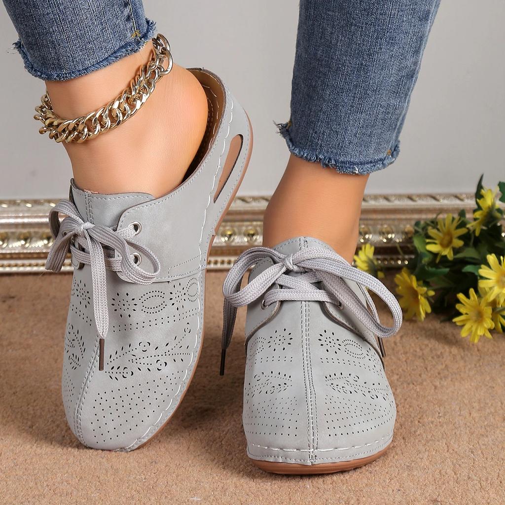 Fashion Lightweight Lace-up Slippers Fashion Half-support Wading Beach Shoes Middle-aged Mother Shoes Summer New Arrival Size 36-43