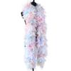 130G Regenbogen Truthahnfedern Boa 2 Yard Marabu Federn Schal für DIY Karnevalsparty Kleid Schal Federdekoration Basteln Federn