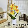 Orhidee Fluture Floare Artificială Vază cu Material Plastic Pentru Centru de Masă Nuntă