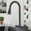 Kitchen Faucet Pull-out Tap 360° Kitchen Sink Mixer Shower Stainless Steel