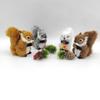 1 Stück Simulationsornamente Weihnachten Künstliches Eichhörnchen Tischdekorationen Figuren Mini Gefälschtes Tier Plüsch Miniaturen