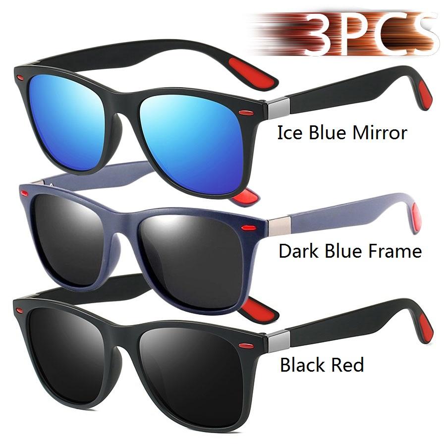 Stylish Vintage Square Unisex Driving Fishing Sun Glasses Anti-Glare Eyeglasses Men Women Luxury De-signer Sun Glasses UV400