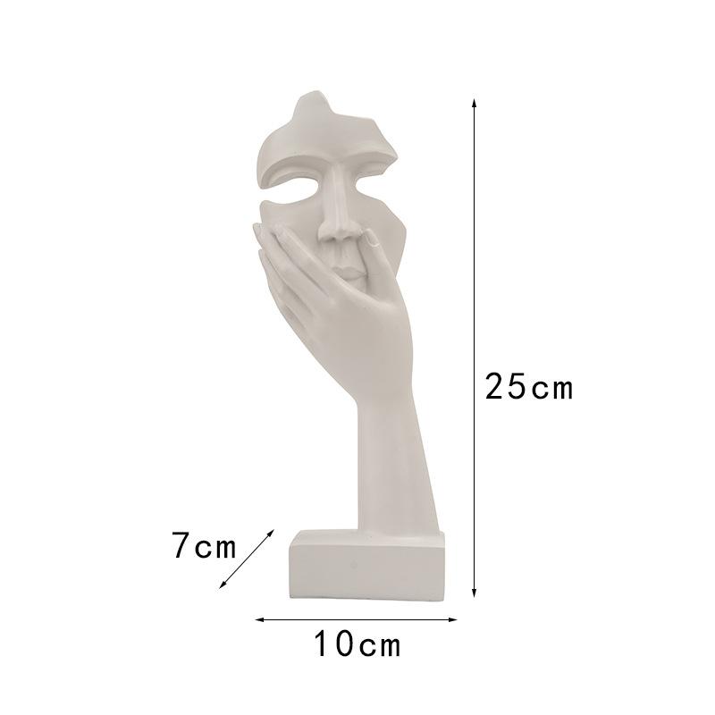 European Modern Premium Abstract Figure Sculpture Top Ornaments Resin Crafts Home Use Living Room Entrance Decoration