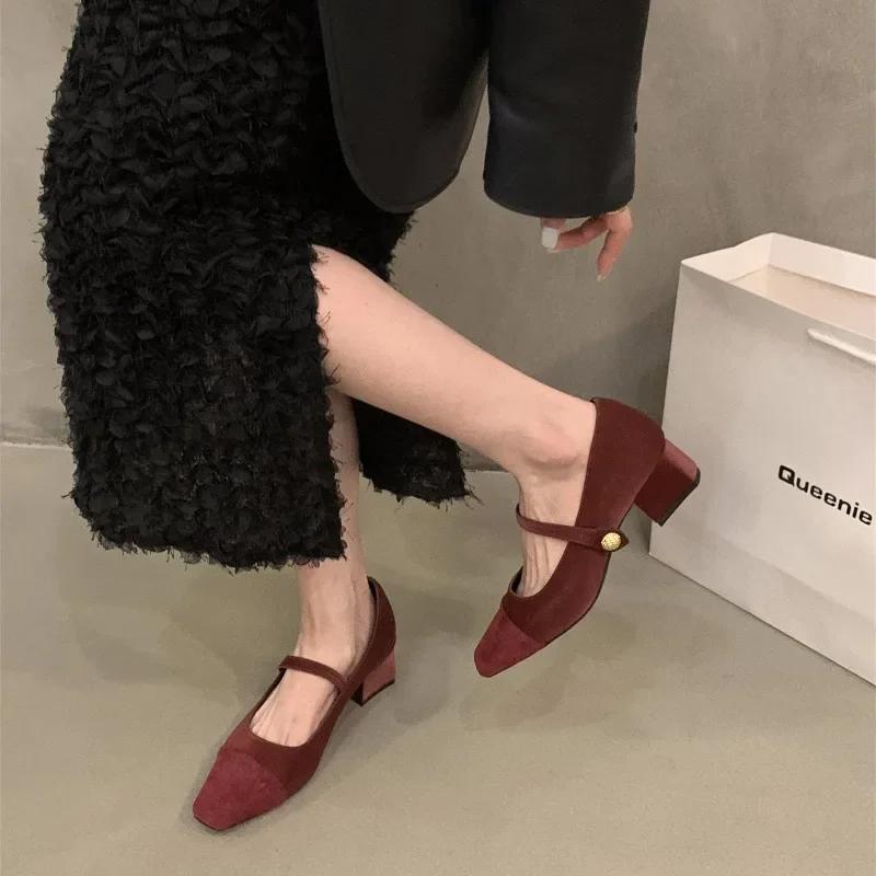 Fashion New Platform Buckle Mary Jane Shoes for Women Designer Soft Bottom Casual Women's Shoes Fashion Luxury Low Heel Heels Female