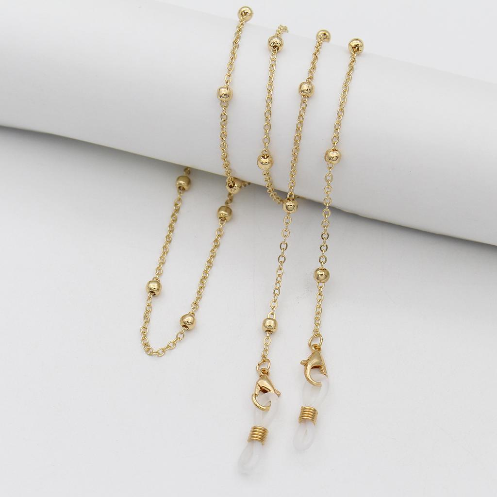 Glasses Chain Female Neck Fashion Personality Color Beads Chain Sunglasses Portable Lanyard Anti-loss Chain Eye Chain.