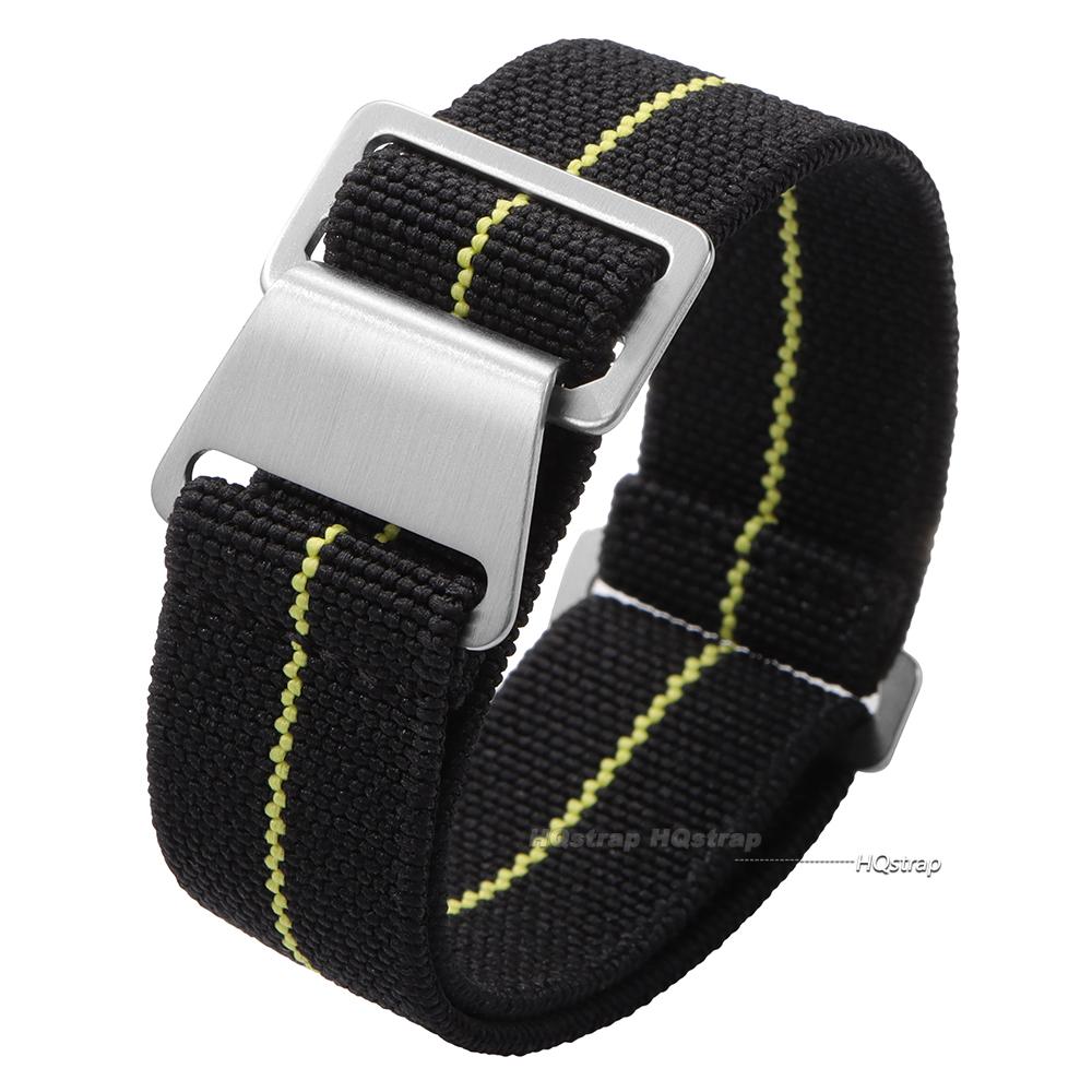 Universal Nylon Watch Strap Smart Watch Fabric Wristband Parachute Bag Elastic 20mm 22mm Watchbands Man's Sport Watchband