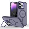 Suporte de Lente de Metal Capa Magnética Magsafe Para iPhone 17 16 15 14 13 12 Mini 11 Pro Max Plus Fosca À Prova de Choque Carregamento Sem Fio Capa