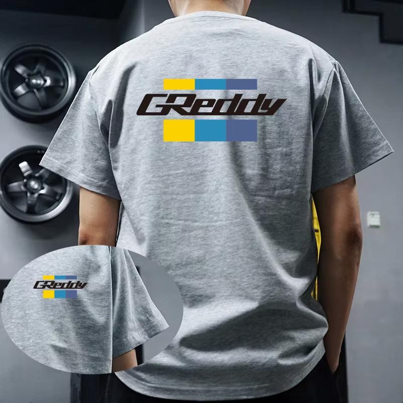 2026 Fashion Unisex T Shirt Cotton Short Sleeve GReddy Turbo System Print T Shirt T Shirts Unisex Clothing Summer Tees