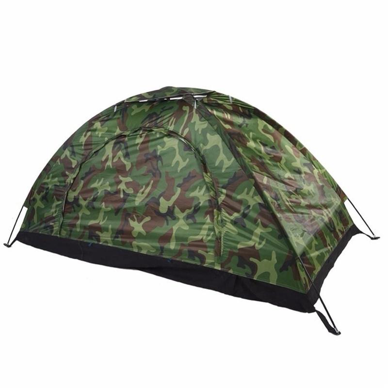 1-4 Person Portable Outdoor Camping Camouflage Tent  Recreation Double Couple Tent Ultraviolet-proof