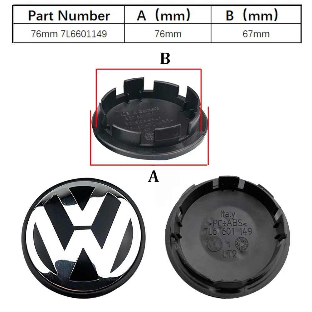 2026 For VW 3B7601171 4pcs Wheel Center Hub Caps 56mm 65mm For Peugeot VW GTI Scirocco Polo T5 Passat B6 Golf Tiguan Jetta T-ROC 1J0601171 EL1
