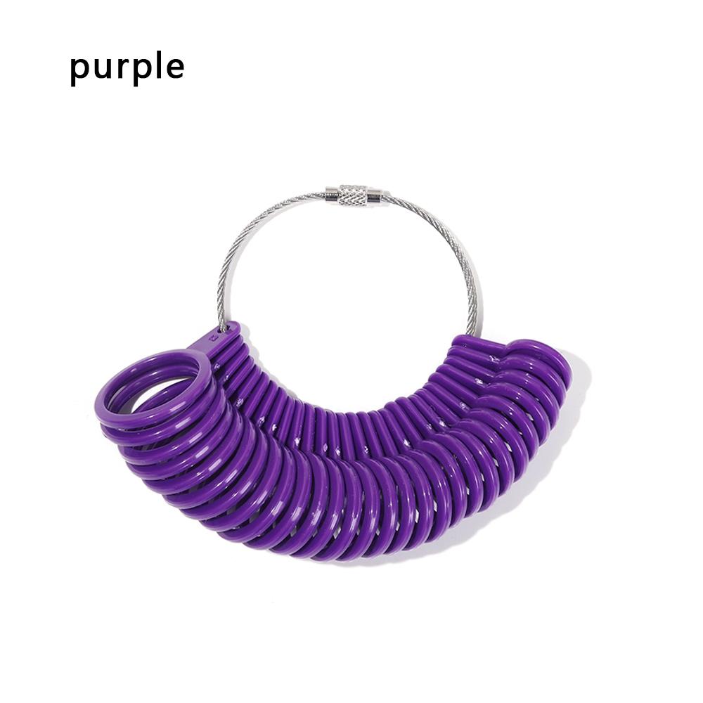 Plastic Jewelry Size Standard US/UK Ring Finger Sizer Gauge Tool Loop Jeweler Jewelry Measurement