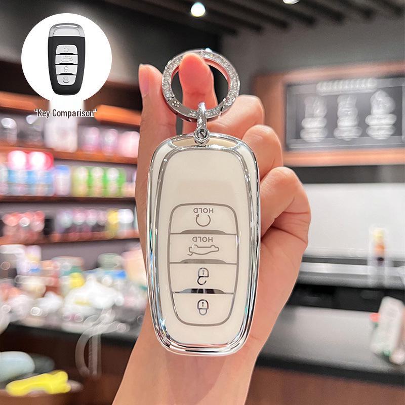 Hongqi Key Cover and Protective Shell for H5, HS5, H9, HS3, H6, HQ9, Tiangong 08, and HS7 EH7 Models